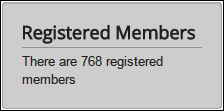 fake total members frontend module